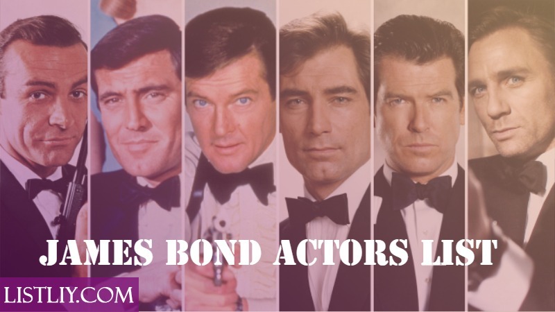 List Of James Bond Actors In Order 