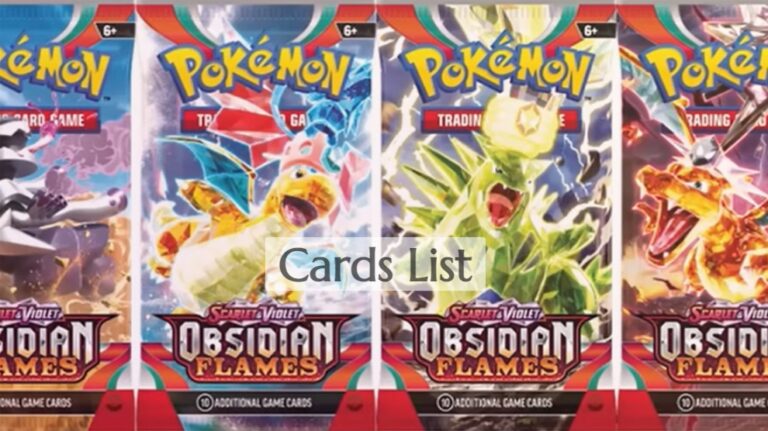 Obsidian Flames Card List Pokemon Tcg Scarlet And Violet 