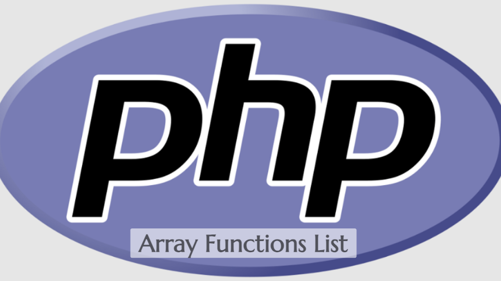 PHP Array Functions List