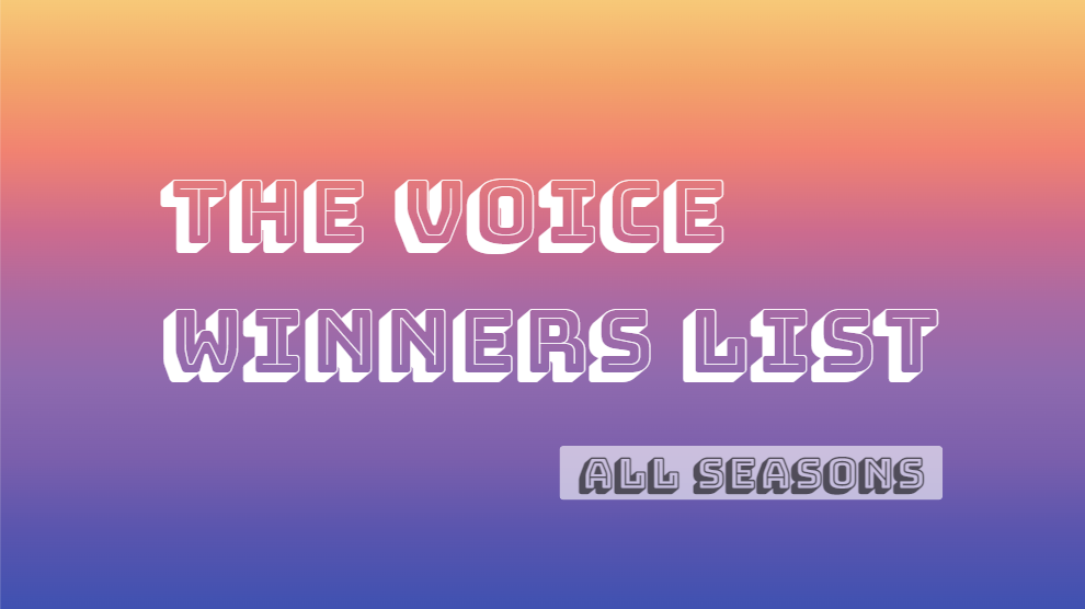 The Voice Winners List