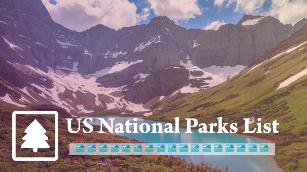US National Parks List