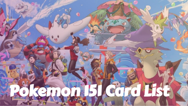 Pokemon 151 Card List