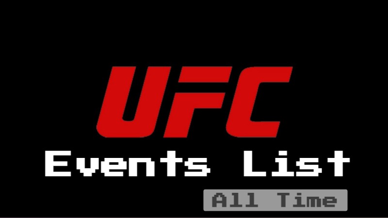UFC Events List