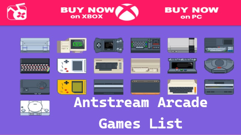 Antstream Arcade Games List