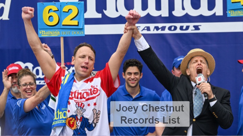 Joey Chestnut Records List