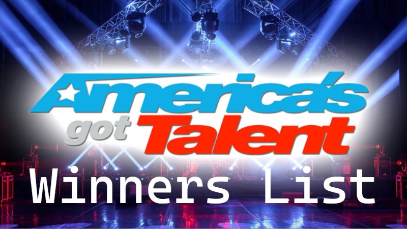 Americas Got Talent Winners List